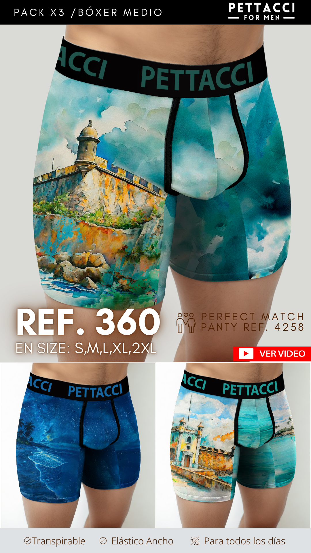 Boxer Masculino Ref. 360