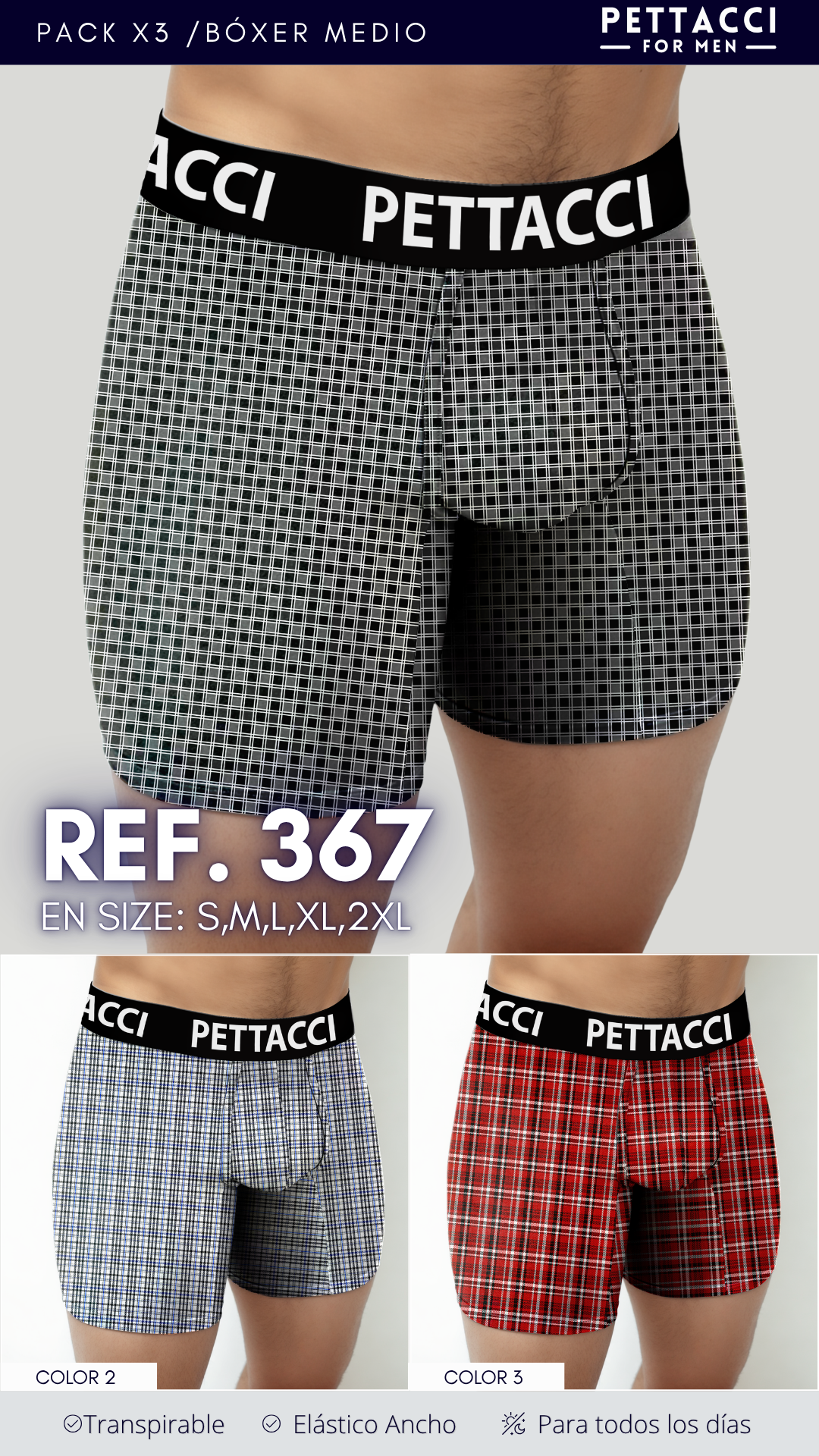 Boxer Masculino Ref. 367