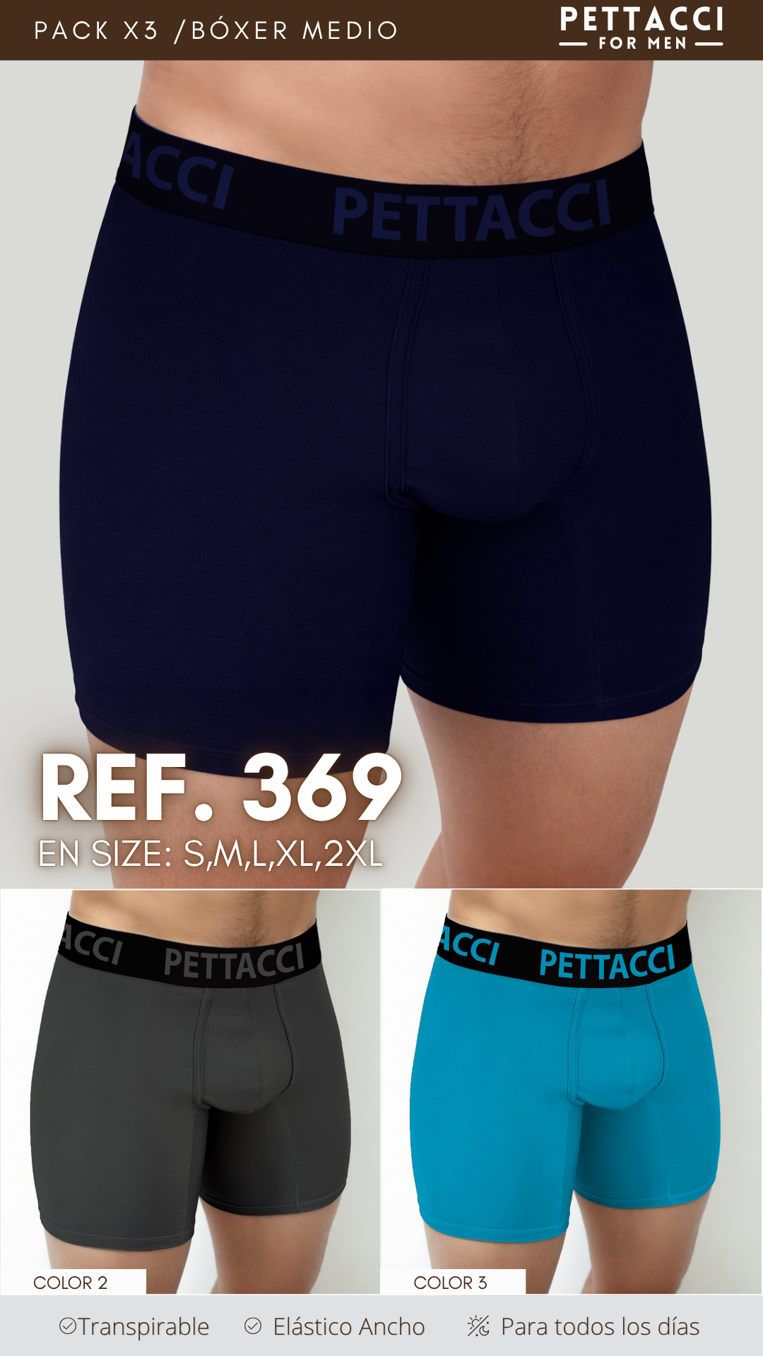 Boxer Masculino Ref. 369