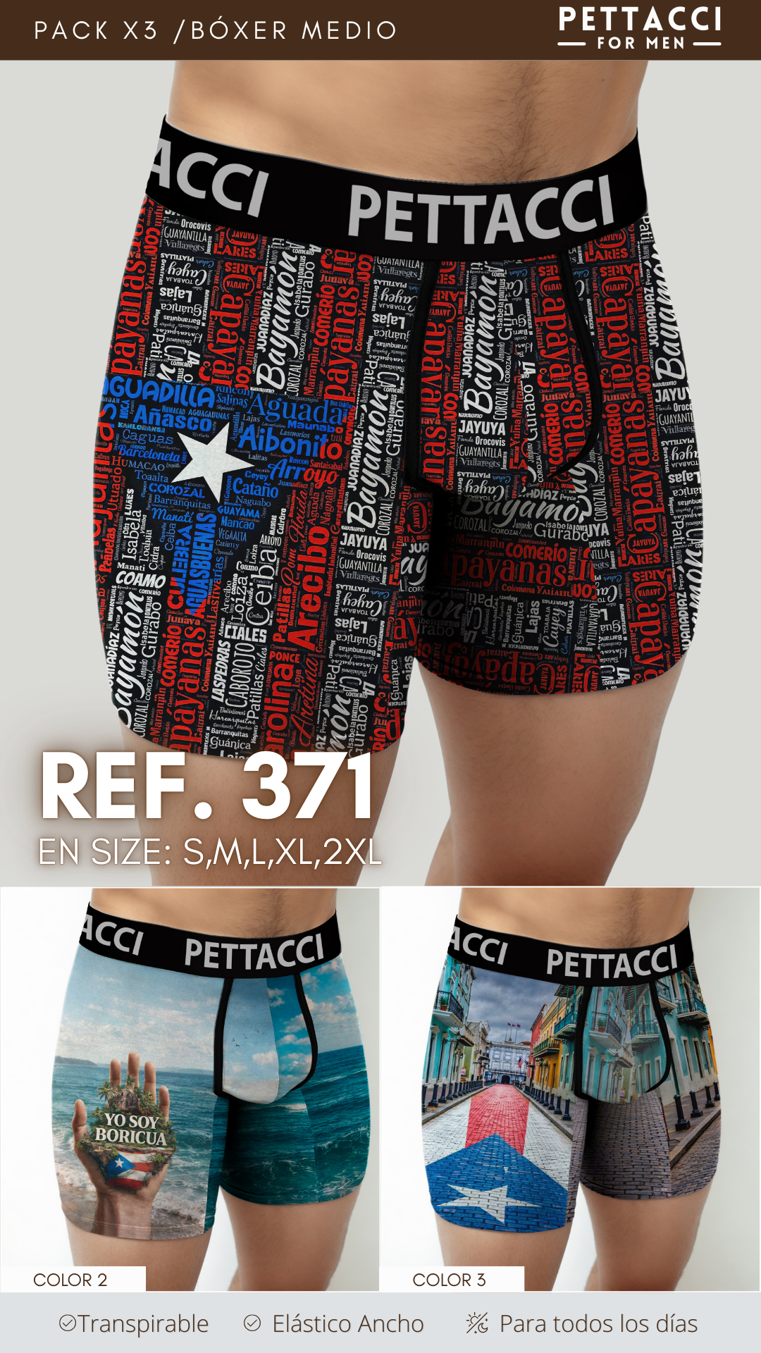 Boxer Masculino Ref. 371