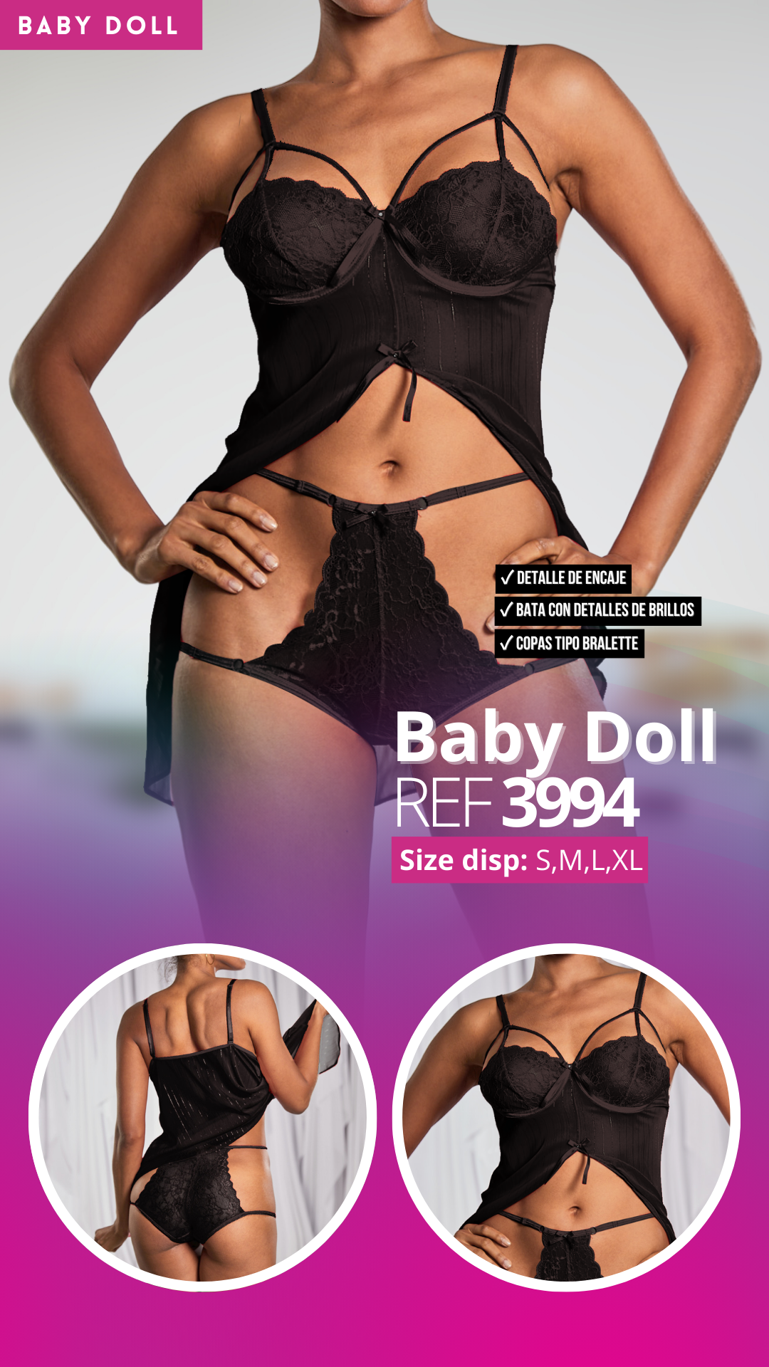 Babydoll Ref. 3994 / Black