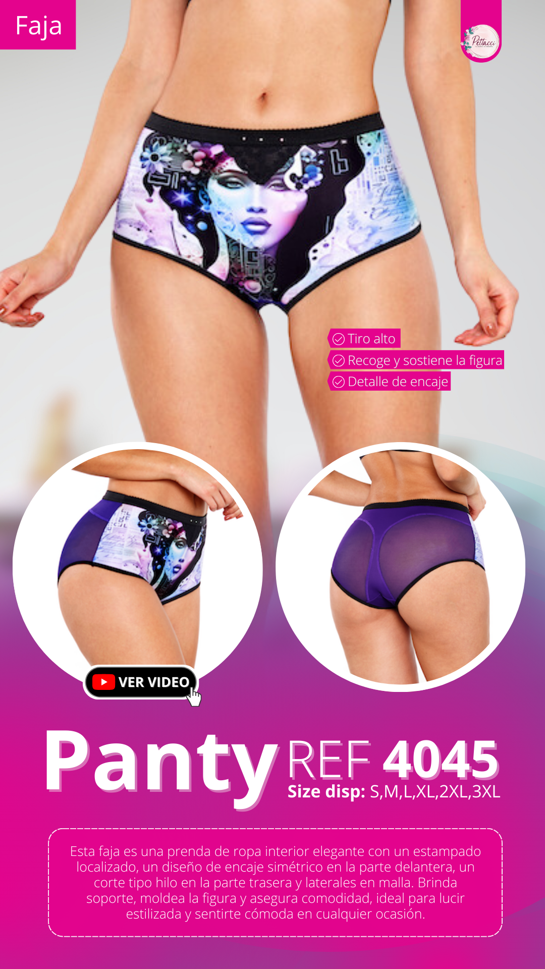 Panty Ref. 4045 (Pack 3 Unidades)