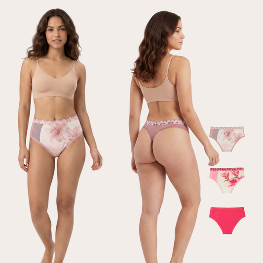 Pack x 3 Panties hilo tiro alto Ref. 4315