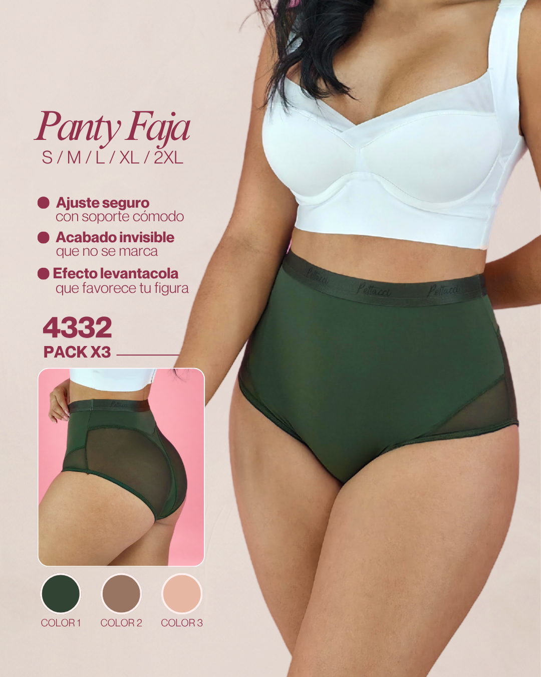 Panty Faja Ref. 4332 / Sin costuras
