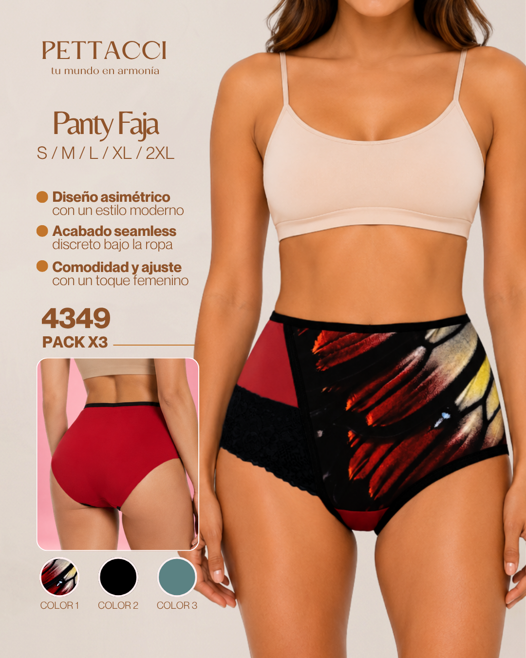 Panty Faja Ref. 4349 / Sin costuras