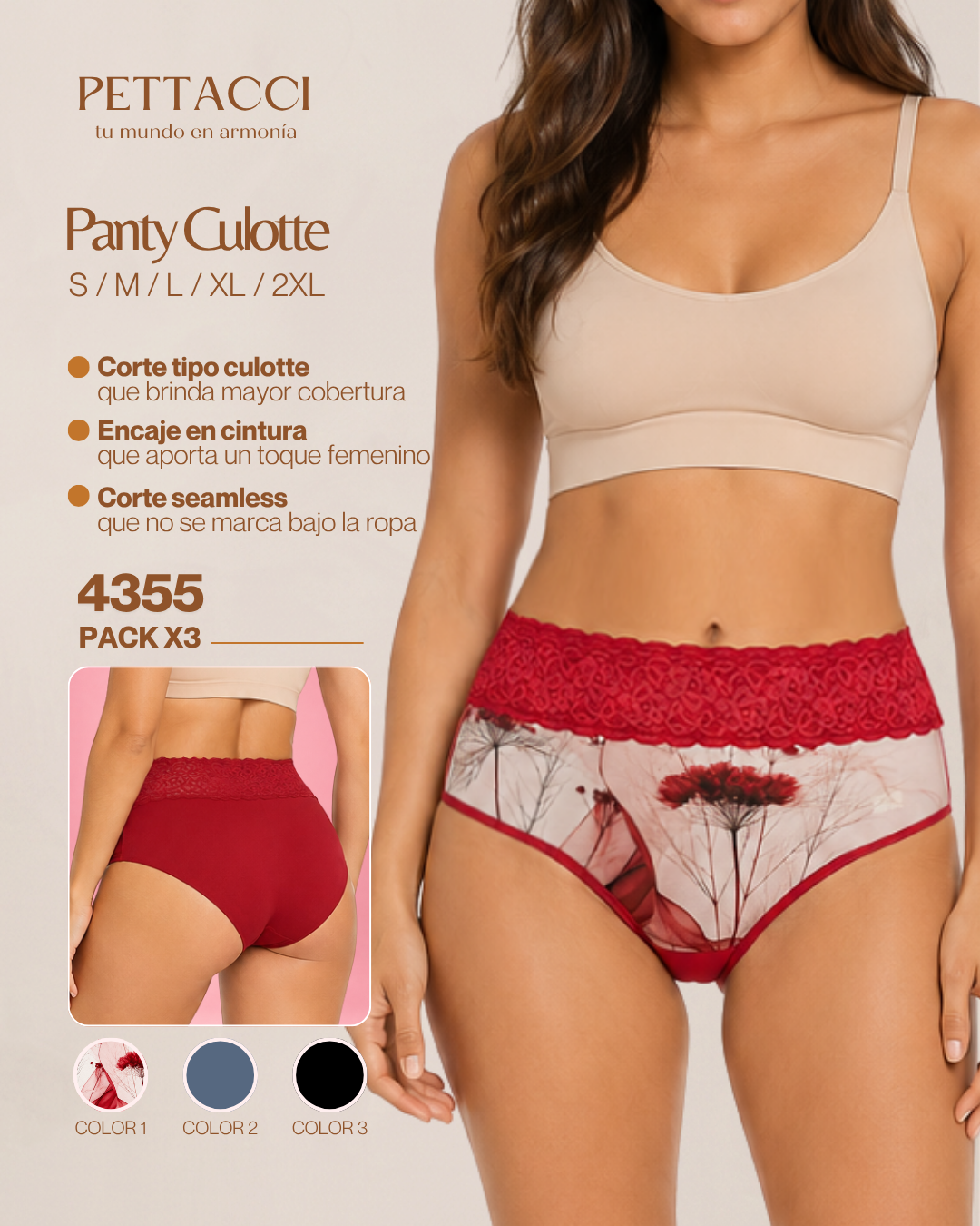 Panty Culotte Ref. 4355 / Sin costuras