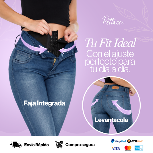 Mahón Skinny Ref. 5921 (Con faja interna) Azul