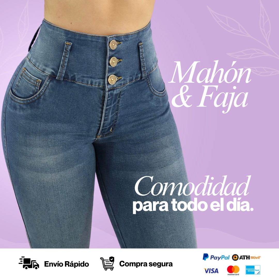 Mahón Skinny Ref. 5921 (Con faja interna) Azul