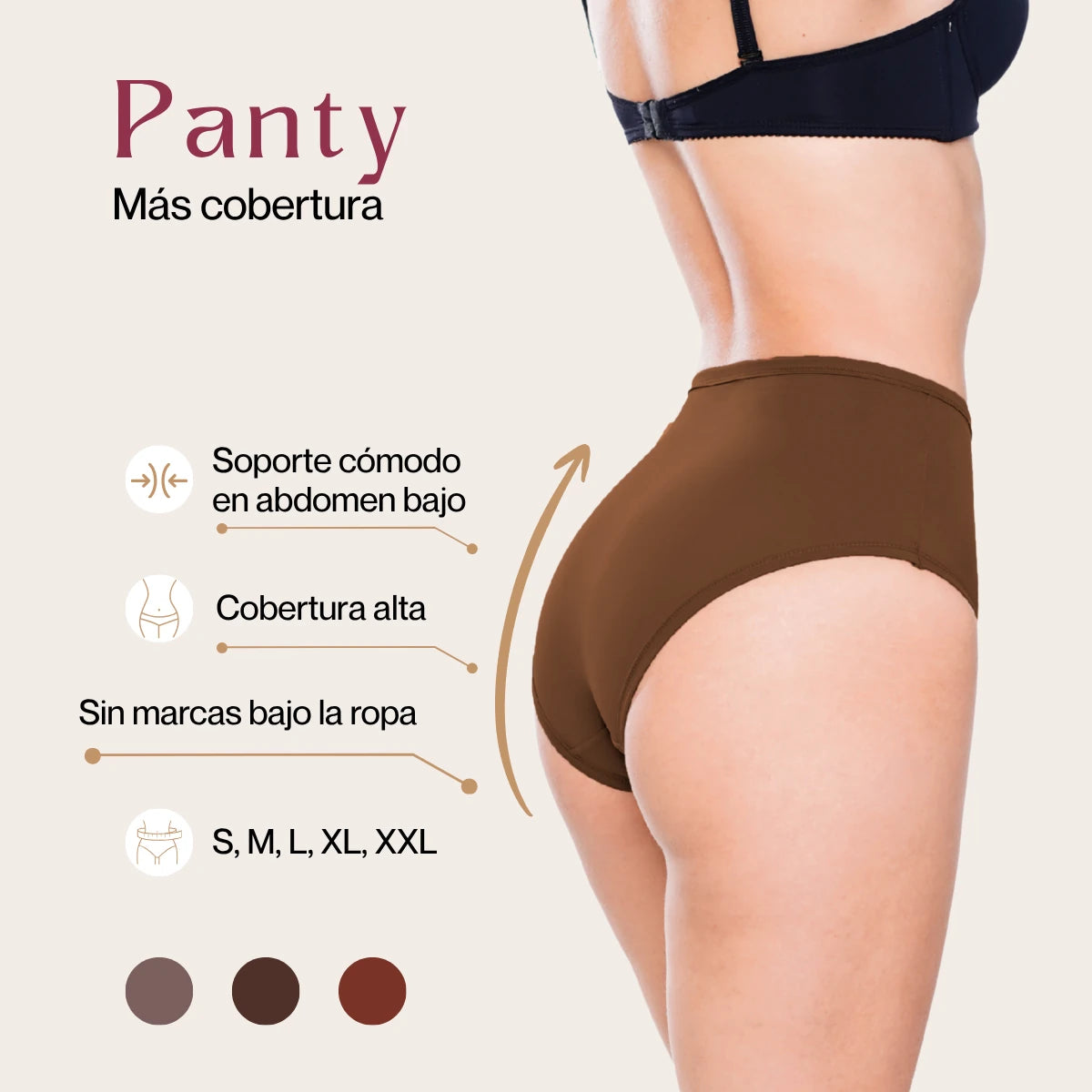 Pack x 3 Panties efecto control Ref. 395
