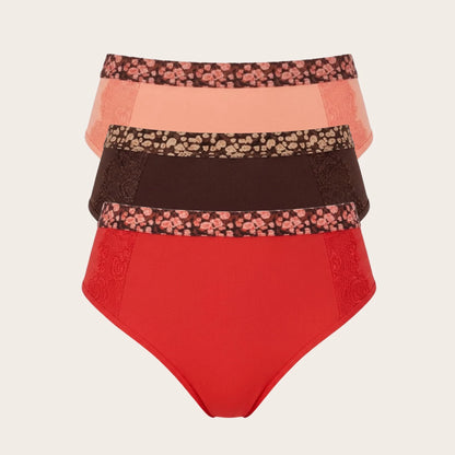 Pack x 3 Panties hilo tiro alto Ref. 4296