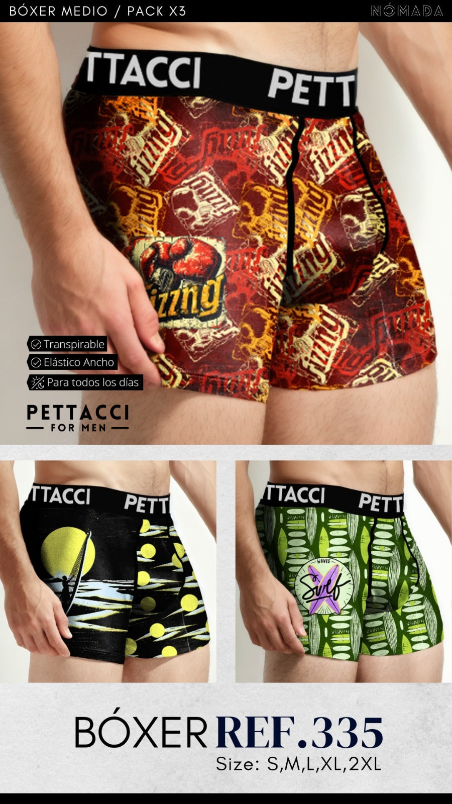 Boxer Masculino Ref. 335
