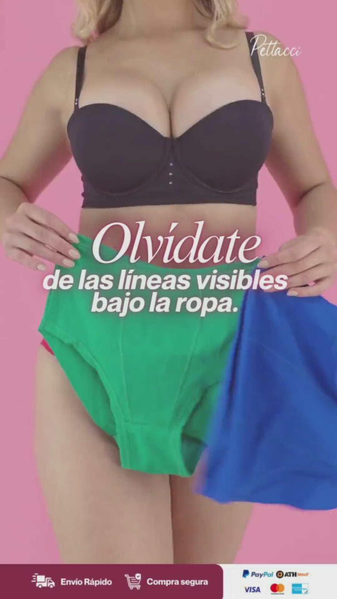 Pack x 3 Panties faja clásica Ref. 780A / sin costuras